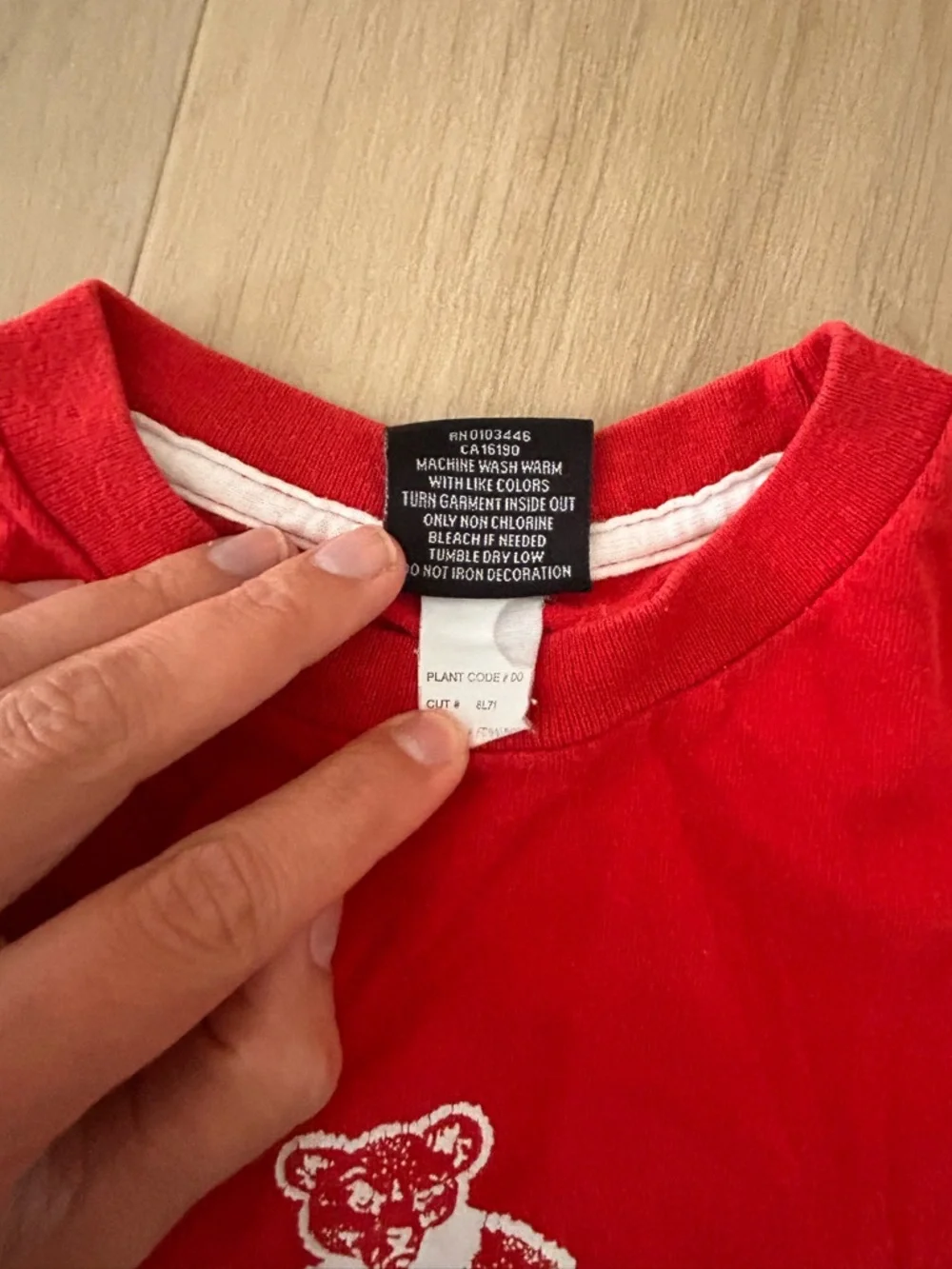 Ralph Lauren Polo Jeans Co. Kids' Red Long Sleeve Tee size 6 youth vintage